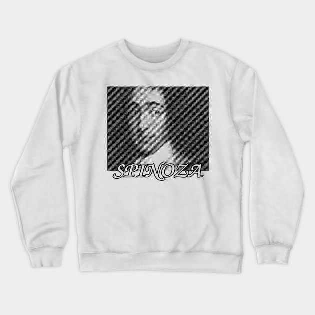 Baruch Spinoza Portrait Crewneck Sweatshirt by Braznyc